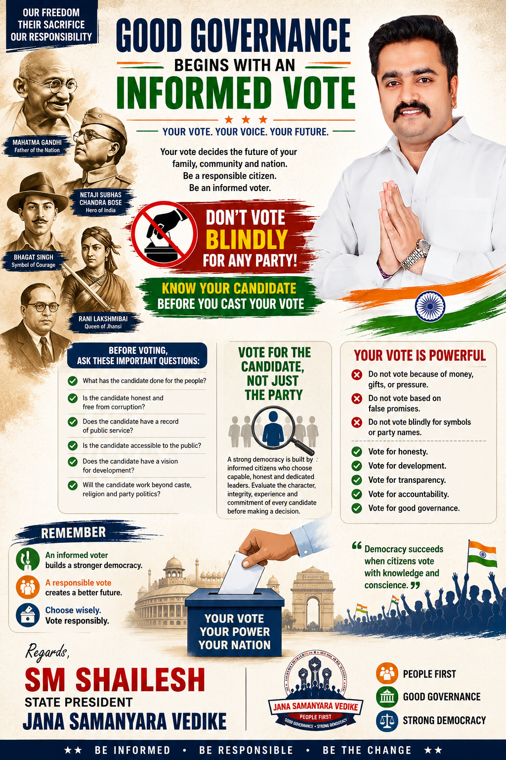 Good Governance Awareness Campaign by SM Shailesh